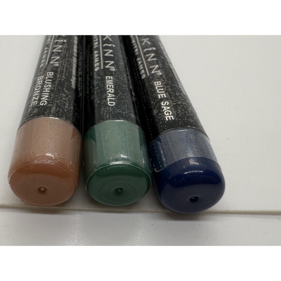 SKINN Cosmetics Smudge Sticks 3 Waterproof EMERALD, BLUE SAGE, BLUSHING BRONZE - Picture 3 of 8